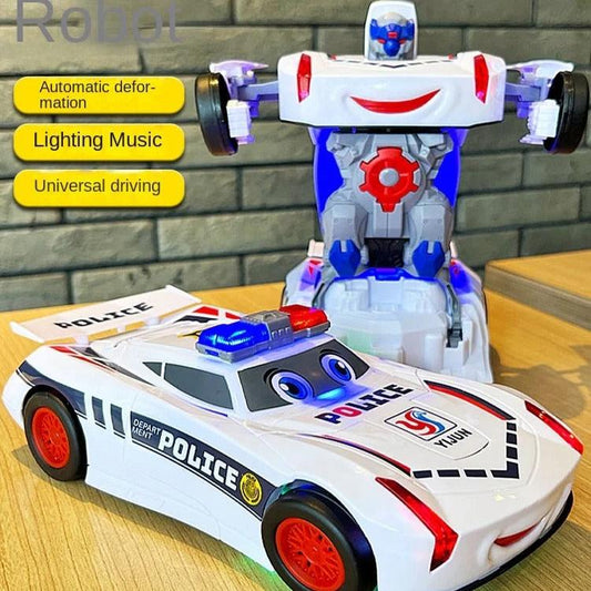 Voiture de Jouet de Police Électrique à Déformation.