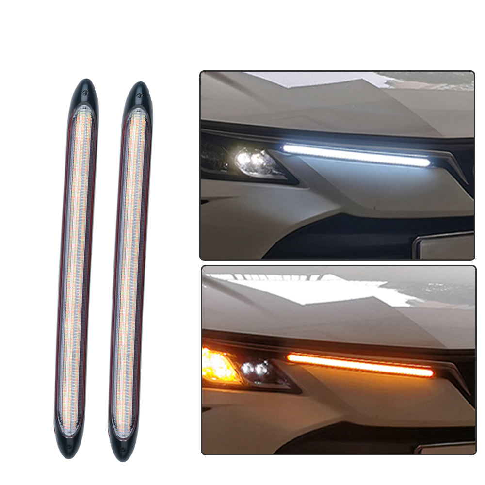 2 pièces de feux de jour LED DRL flexible étanche.