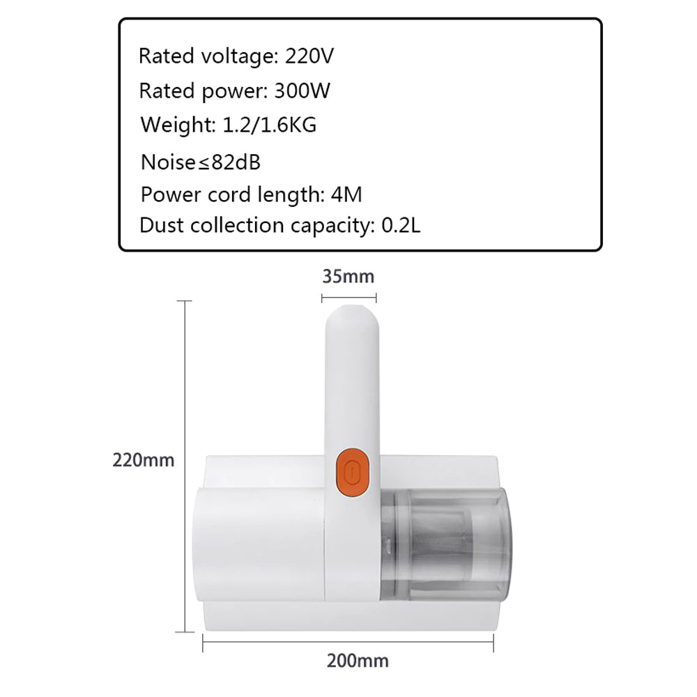 Mini aspirateur multifonctionnel élimination des acariens, collecteur de poussière.