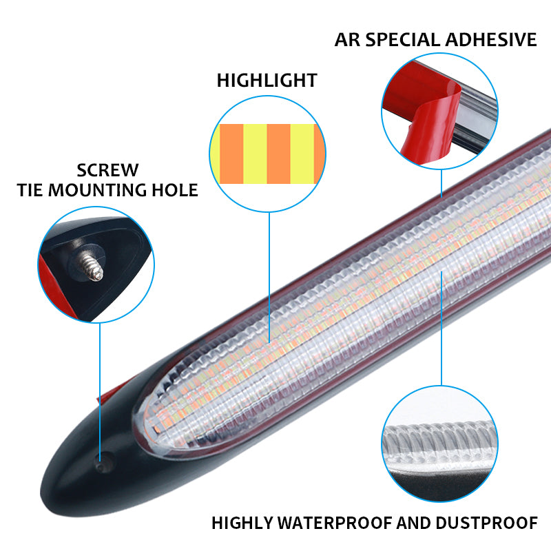 2 pièces de feux de jour LED DRL flexible étanche.