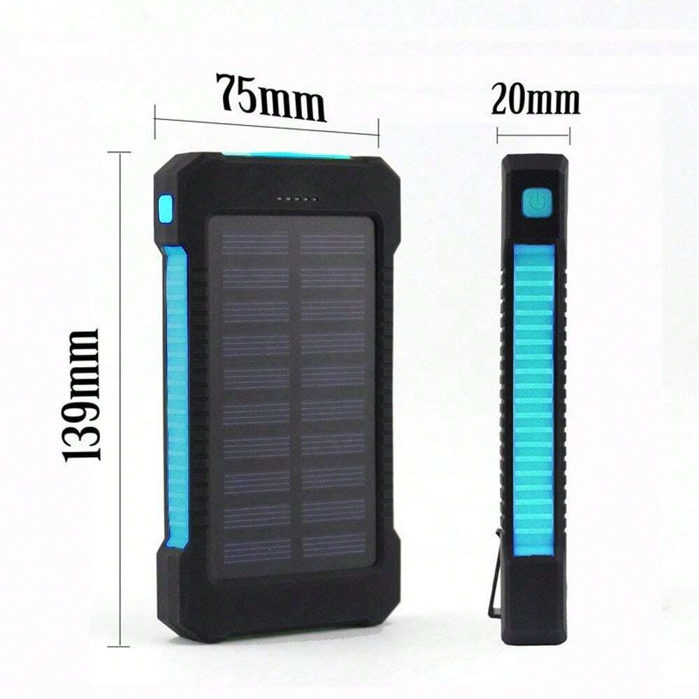 Banque d'alimentation avec panneaux solaires