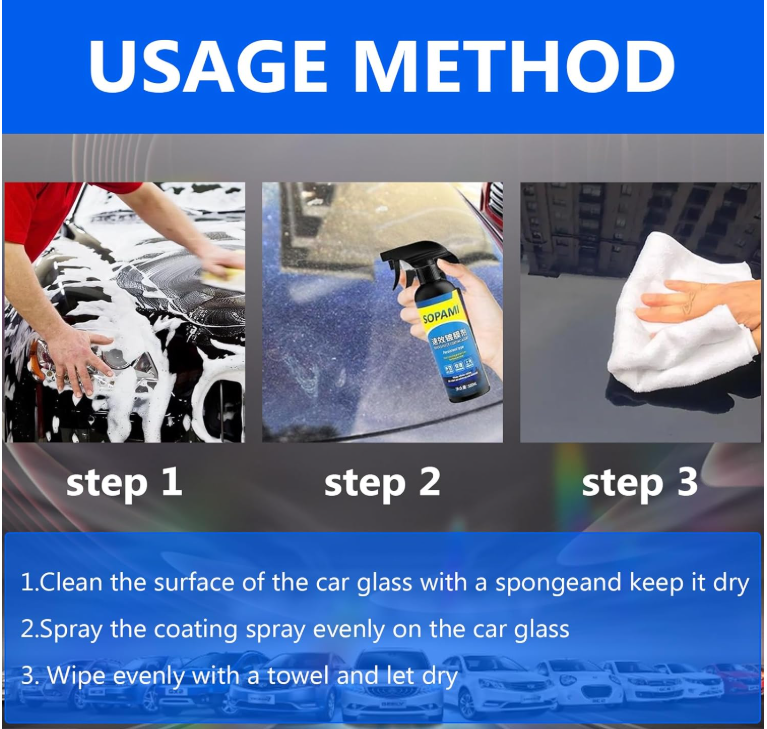 Sopami Spray de revêtement de voiture.