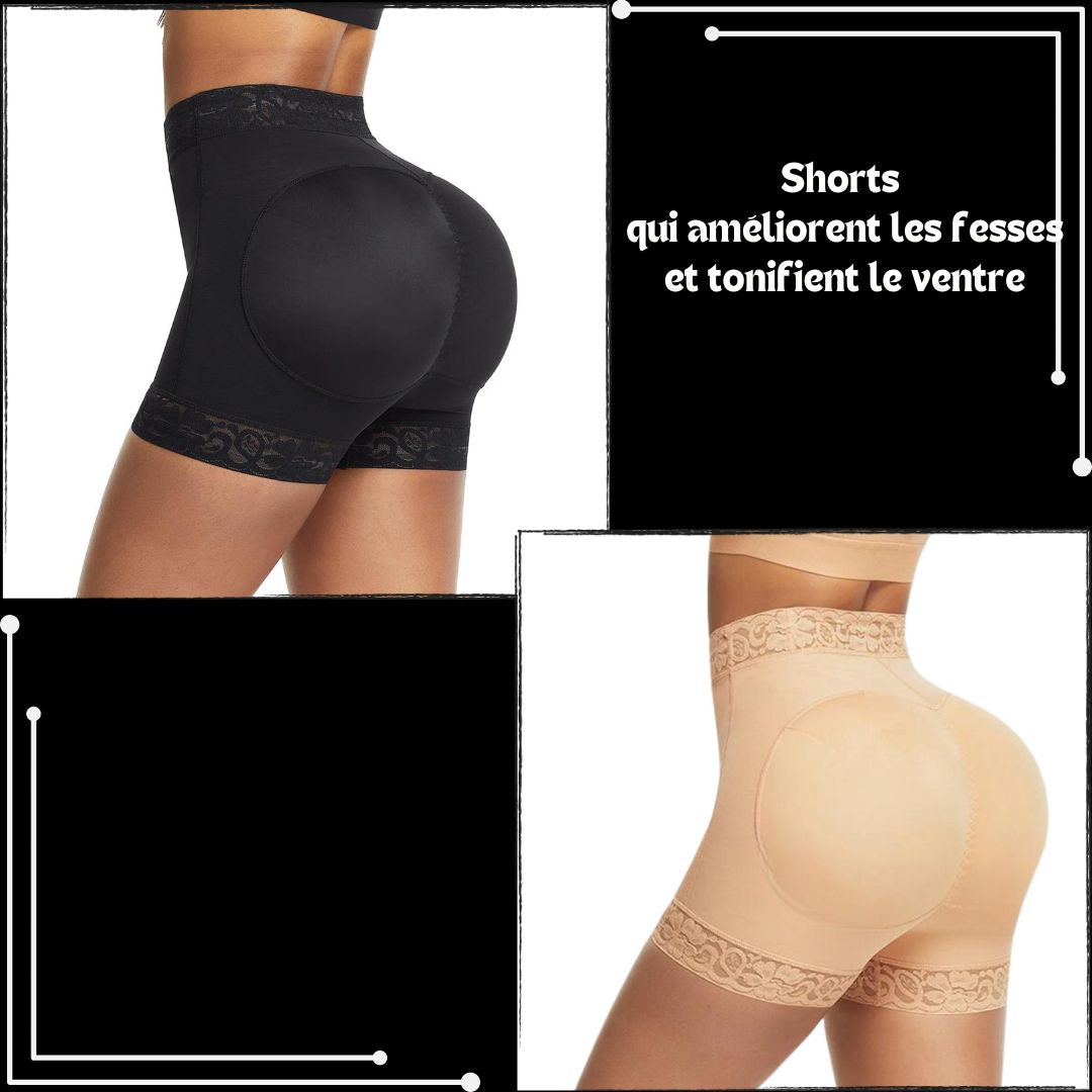 Offre exclusive : achetez deux shorts qui améliorent vos fesses et raffermissent votre ventre et recevez gratuitement un patch minceur pour perdre du poids.