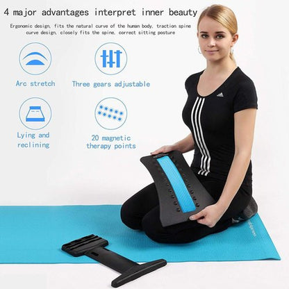 Support dorsal magique BACK STRETCHER, dispositif de correction de posture pour civière dorsale pour le soulagement des maux de dos avec support dorsal